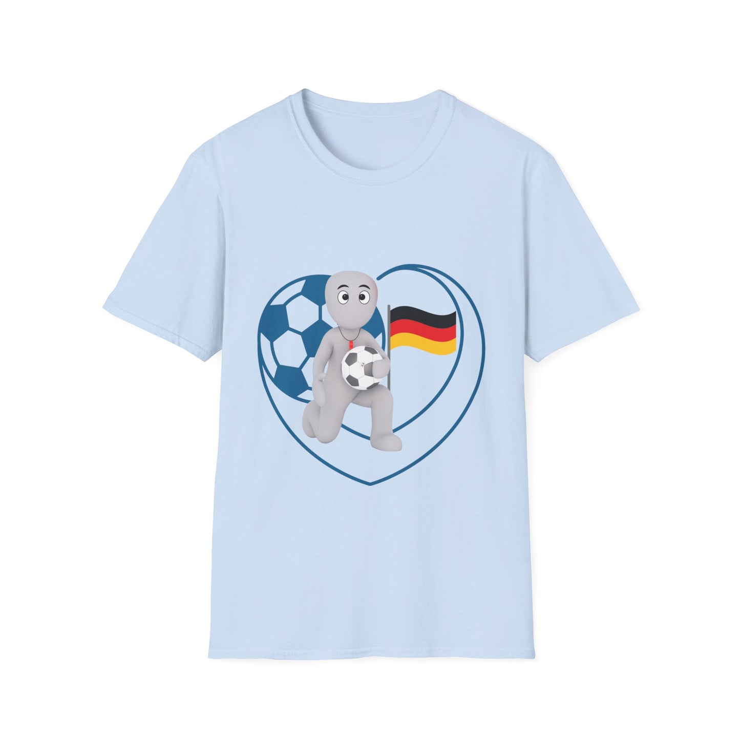 Einzigartige Unisex T-Shirt-Motive für Fußballfans, Echte Fanbekleidung mit deutscher Fußballleidenschaft