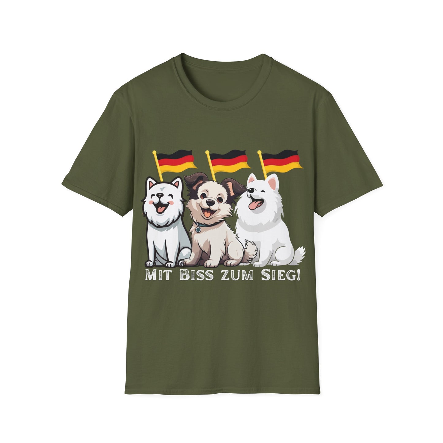 Deutsche Hunde für die Nationalmannschaft, Fußballfan T-Shirts, Flagge, Fanmotivtrikot, Fan Unisex T-Shirt, Tore, EM 2024, German Soccer