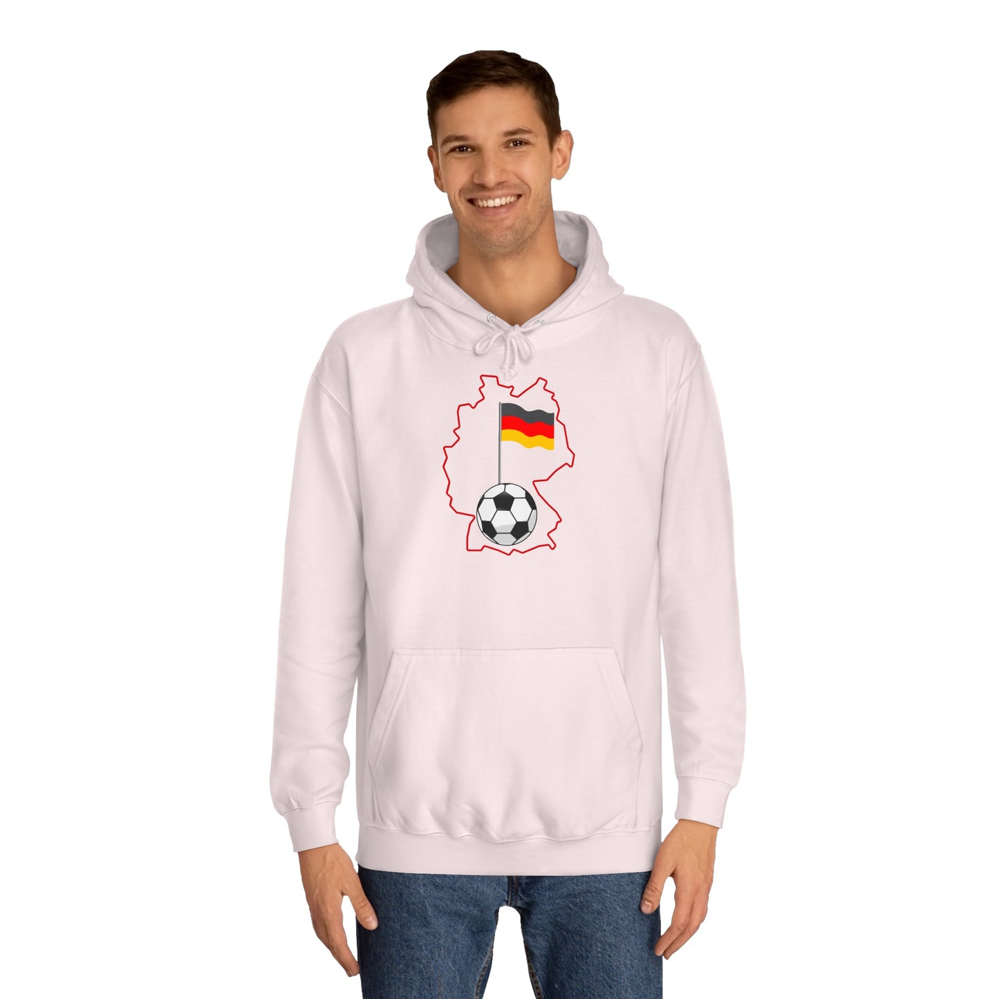 Erleben Sie die Schönheit und Leidenschaft des Fußballs in Deutschland - Beidseitig bedruckt - Hochwertige Unisex-Kapuzenpullover