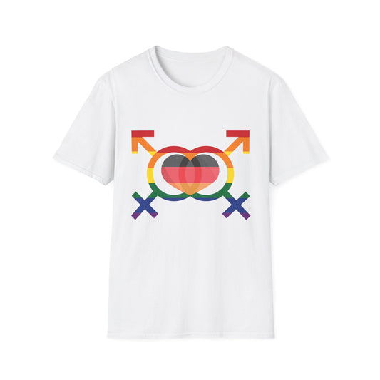 Regenbogenzauber, Einzigartige  Unisex T-Shirt Designs für alle! Farbenfrohe Eleganz, Mit lebendigen Rainbow-Motiven, All genders