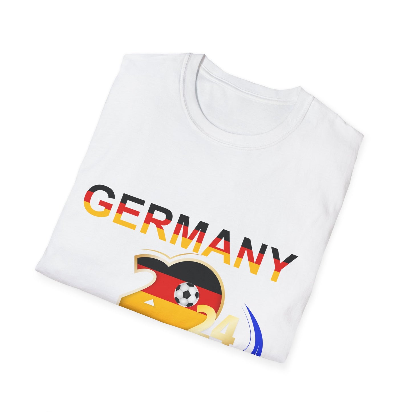 UEFA, EM 2024 in Deutschland - Unisex T-Shirt mit Verschieden Motiven für echte Fußballfans -Go Team German!