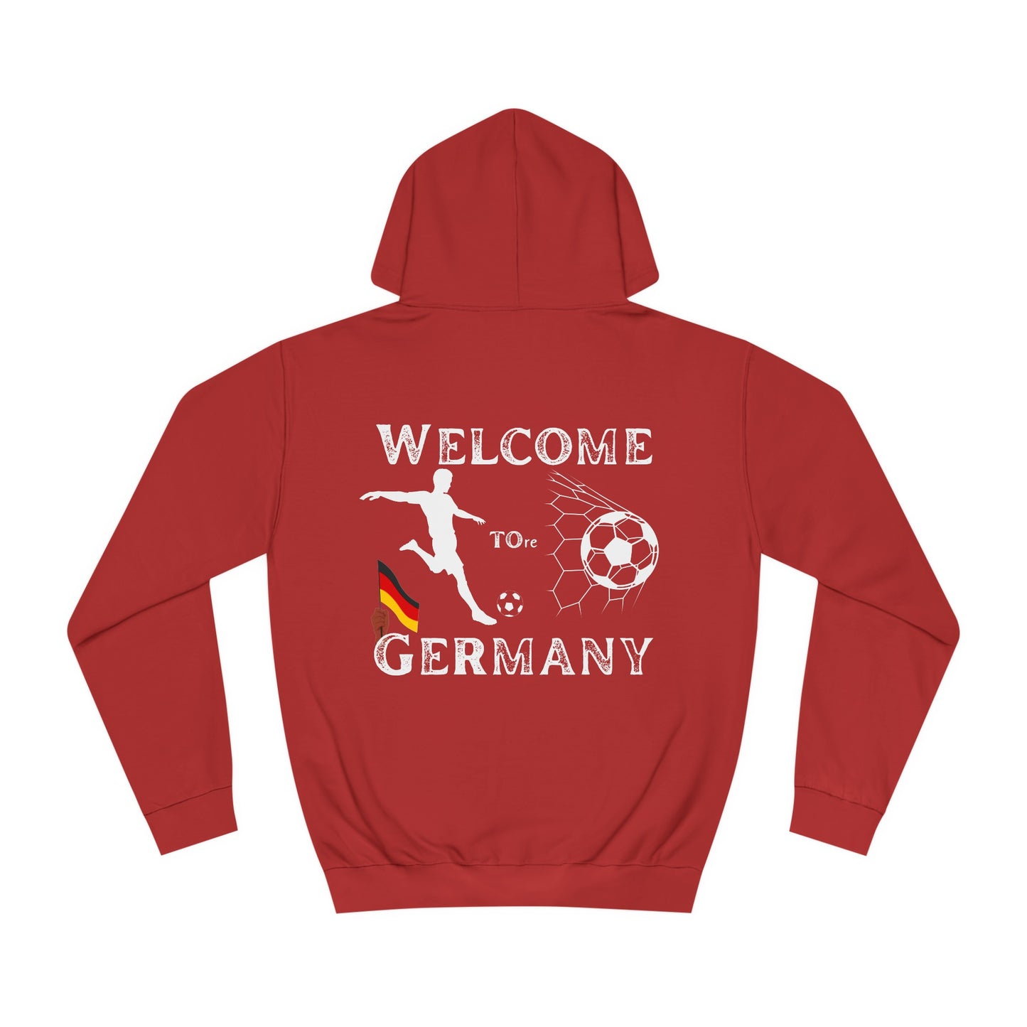 Erleben Sie die Schönheit und Leidenschaft des Fußballs in Deutschland - Hochwertige Unisex-Kapuzenpullover - Beidseitig bedruckt