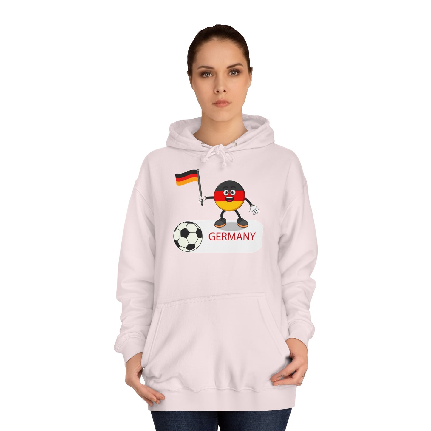 Erleben Sie die Schönheit und Leidenschaft des Fußballs in Deutschland - Hochwertige Unisex-Kapuzenpullover - Beidseitig bedruckt