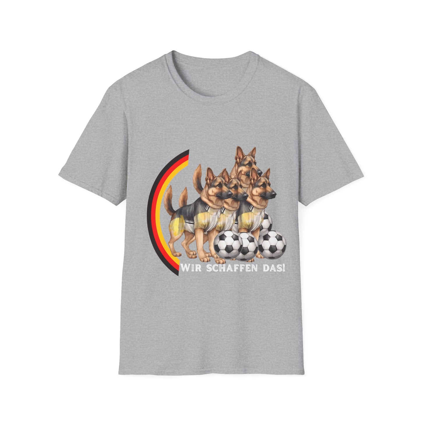 Unisex-T-Shirt, Deutschlands Bell-Brigade: Hunde in voller Unterstützung