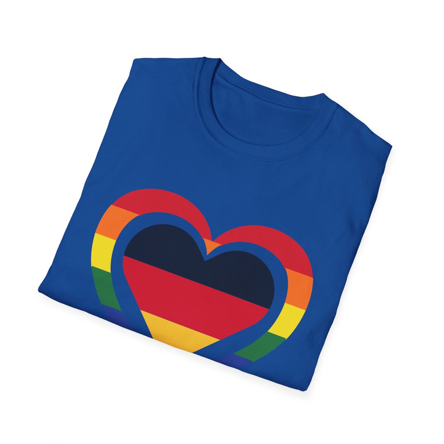 Regenbogenzauber, Einzigartige T-Shirt Designs für alle! Farbenfrohe Eleganz, Bunte Mode mit lebendigen Rainbow-Motiven, Deutsche Liebe