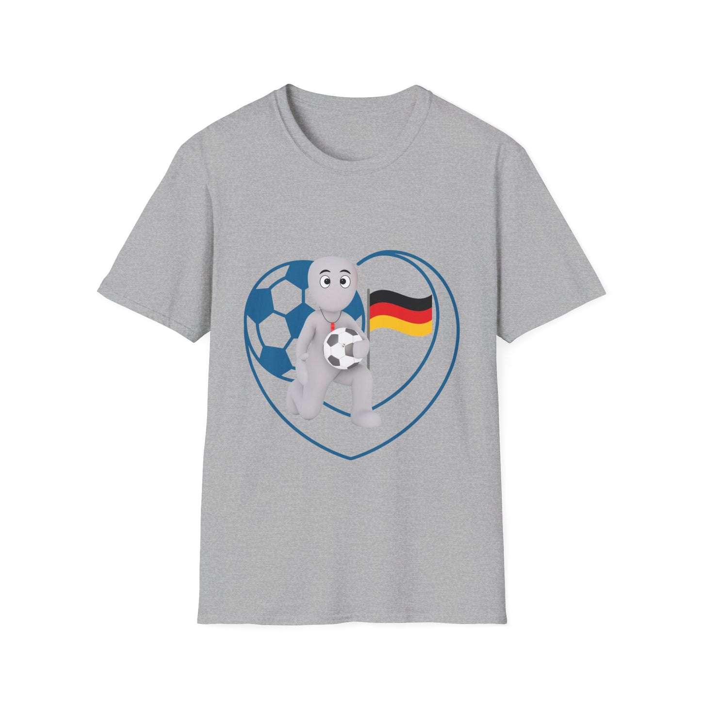 Einzigartige Unisex T-Shirt-Motive für Fußballfans, Echte Fanbekleidung mit deutscher Fußballleidenschaft