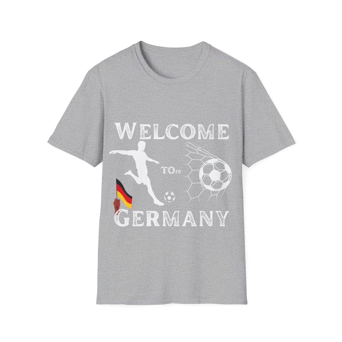 Willkommen in Deutschland, Welcome to Germany, Nationalmannschaft, Deutsche Fußballmotive, Unisex fan T-Shirt, EM UEFA 2024 Germany, Soccer