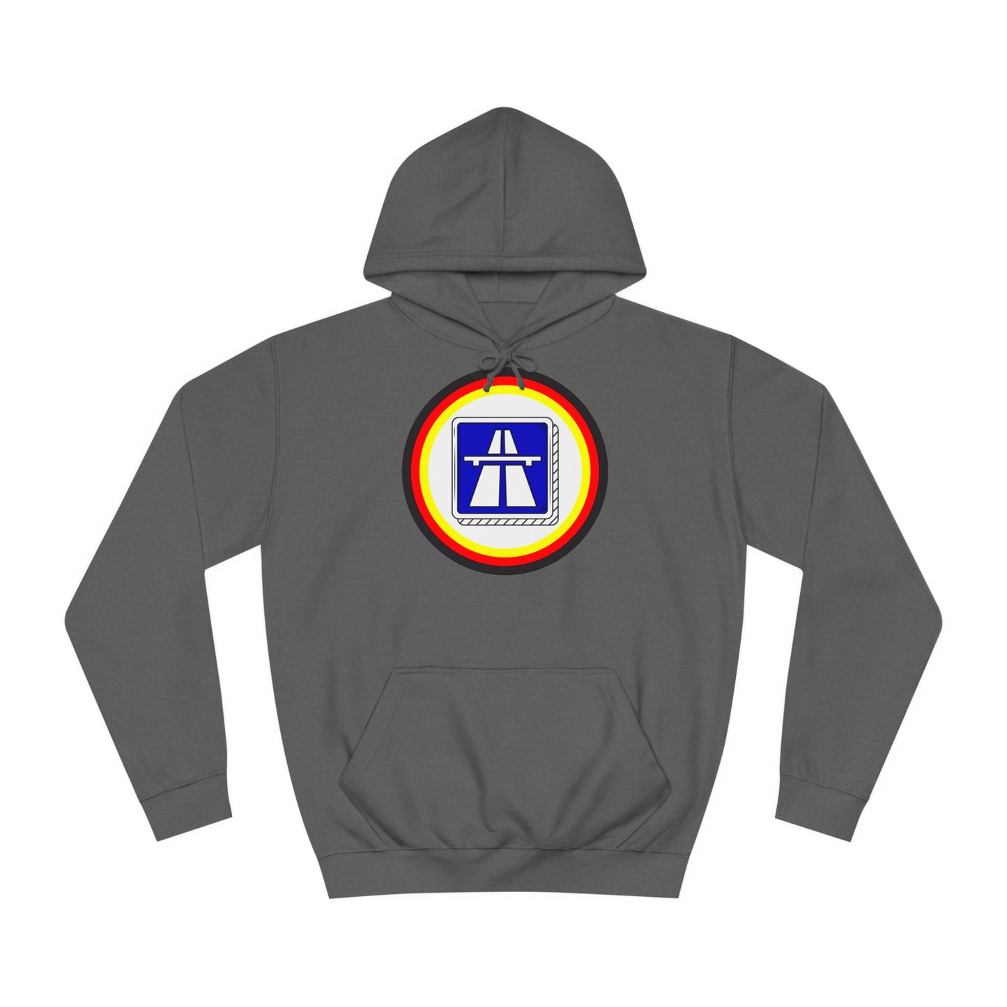 Hochwertige Unisex Hoodies für Autobahnfans - Beide Seiten gedruckt - German Highway - No speed limit