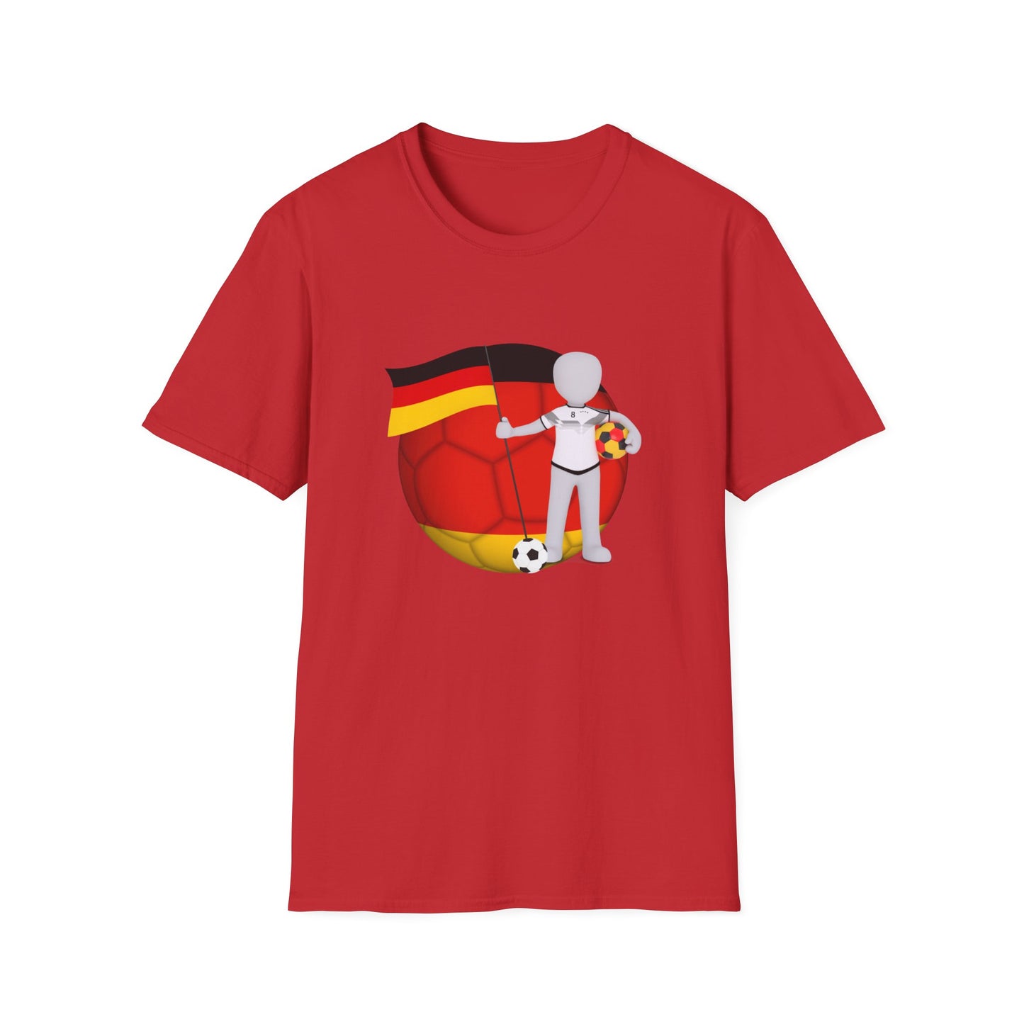 Beste Unisex T-Shirt-Motive für Fußballfans, Echte Fanbekleidung mit deutscher Fußballleidenschaft, Nationalmannschaft-Fantrikot,