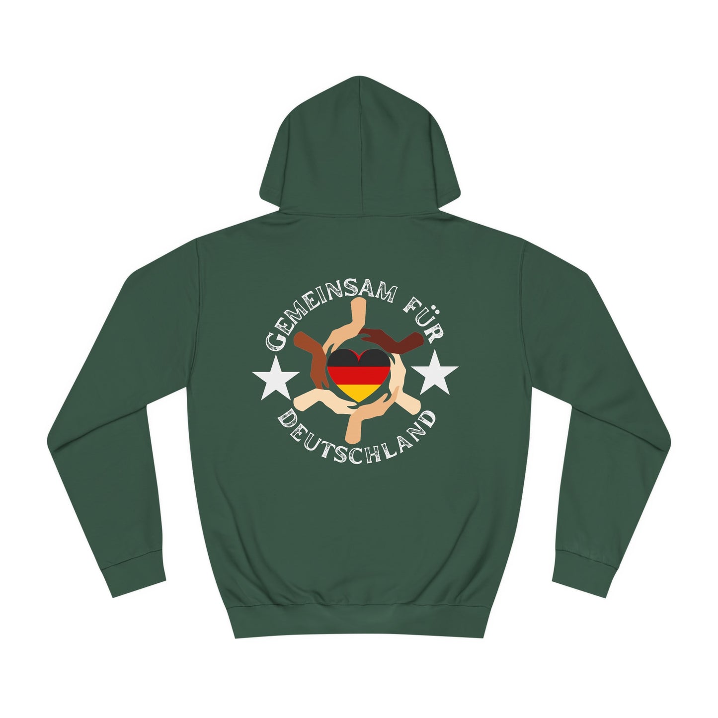 Gemeinsam für Deutschland - Ein Land der Siege - Hochwertige Unisex-Kapuzenpullover - Beidseitig bedruckt