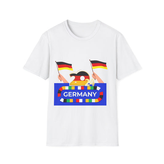 UEFA EM 2024 im Deutschland, Fußballfan Unisex T-Shirts, Fanmotivtrikot, Germany