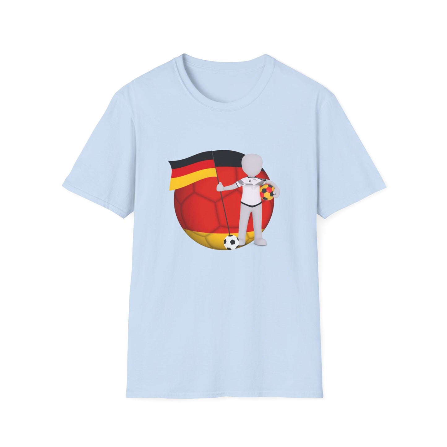 Beste Unisex T-Shirt-Motive für Fußballfans, Echte Fanbekleidung mit deutscher Fußballleidenschaft, Nationalmannschaft-Fantrikot,