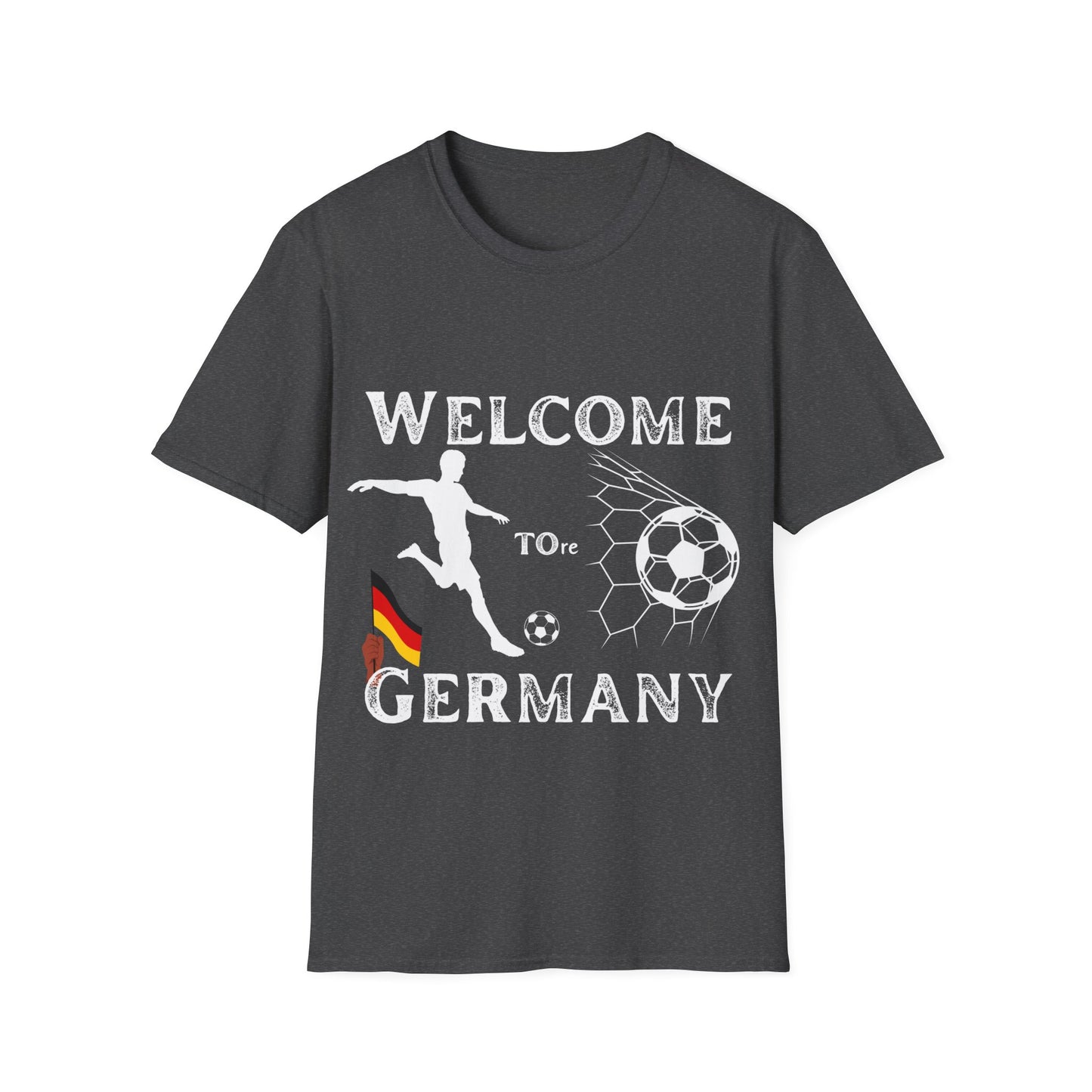 Willkommen in Deutschland, Welcome to Germany, Nationalmannschaft, Deutsche Fußballmotive, Unisex fan T-Shirt, EM UEFA 2024 Germany, Soccer