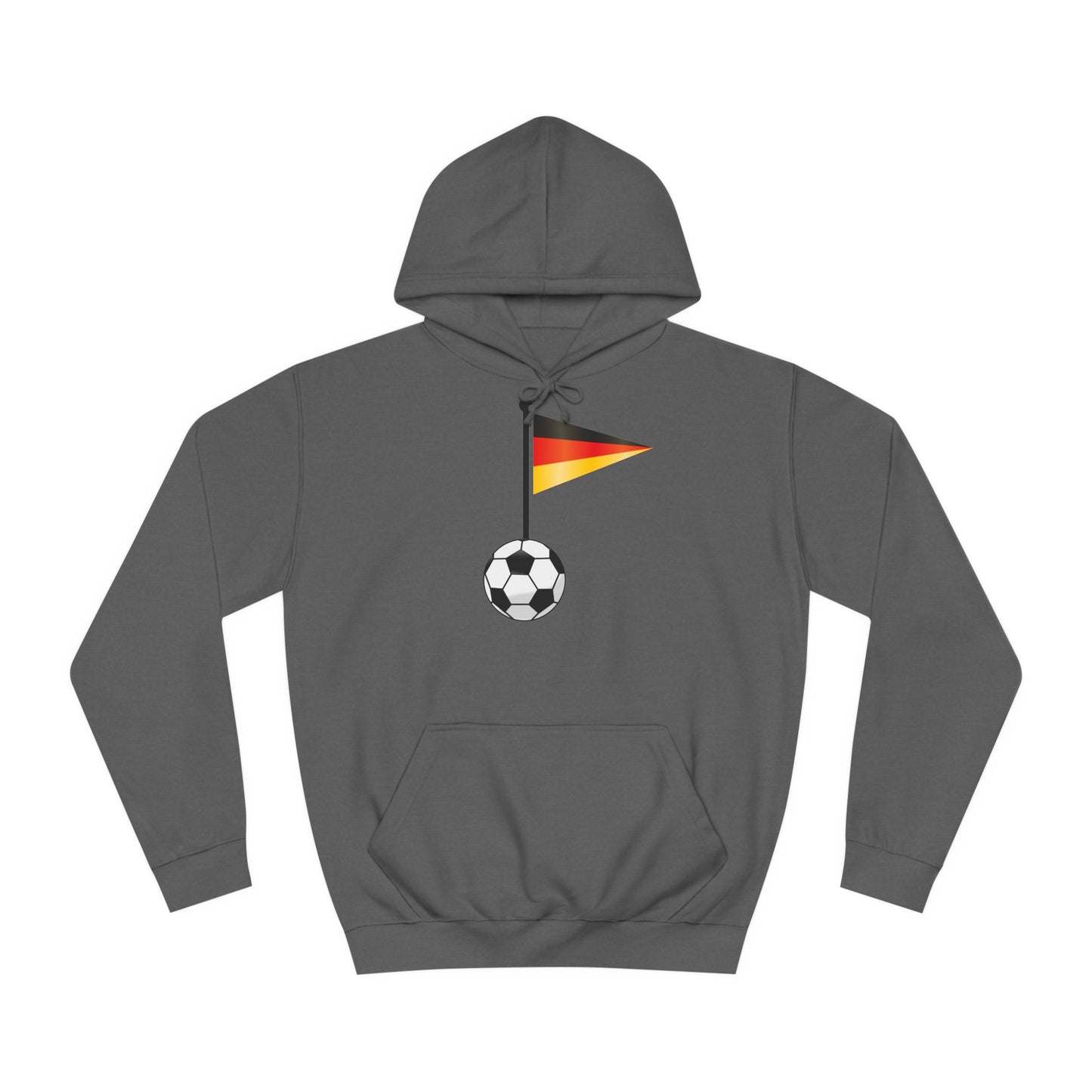 Einfach für Deutschland stehen -   Immer witer - Hochwertige Unisex-Kapuzenpullover - Beidseitig