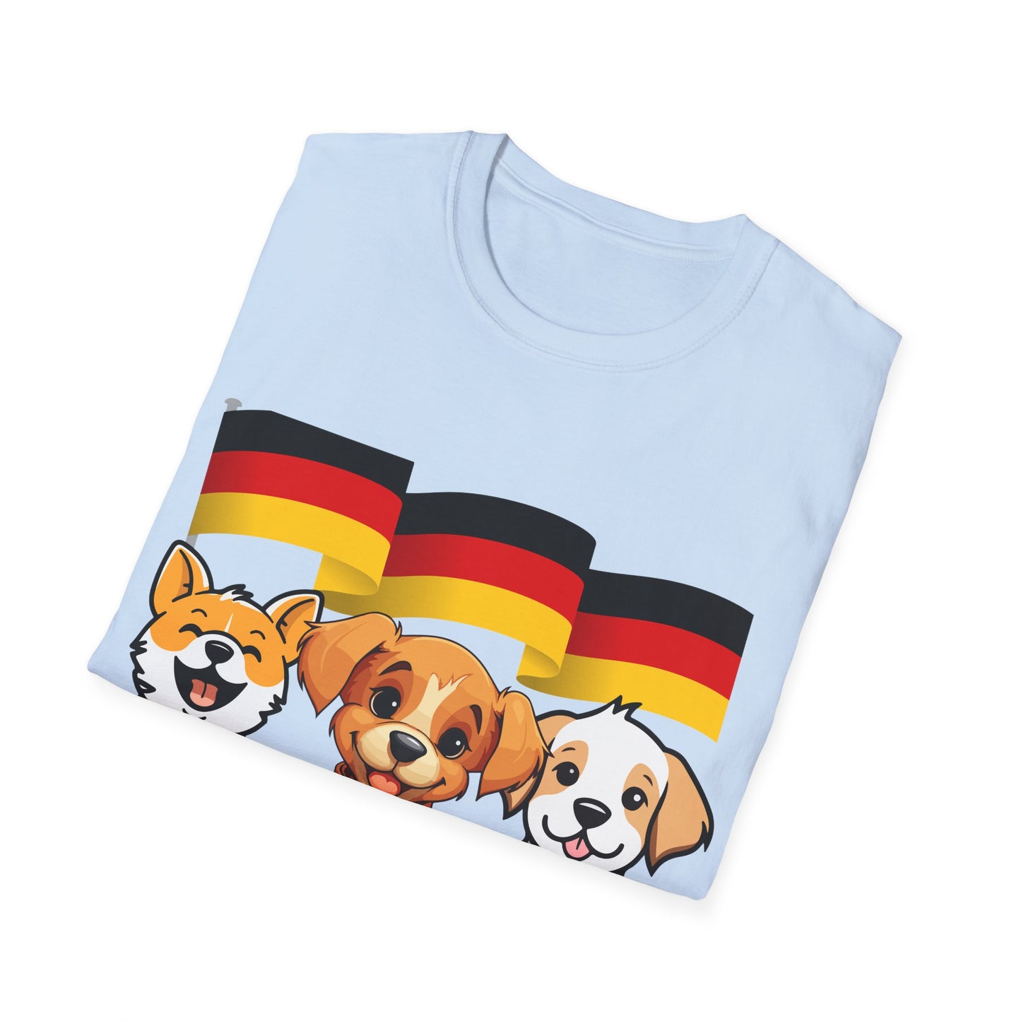 Deutsche Hunde für die Nationalmannschaft, Fußballfan Unisex T-Shirts