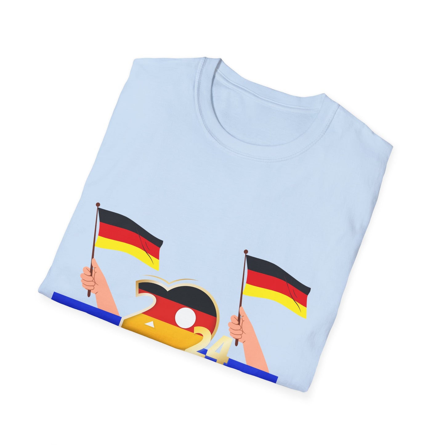 UEFA EM 2024 im Deutschland, Fußballfan Unisex T-Shirts, Fanmotivtrikot, Germany