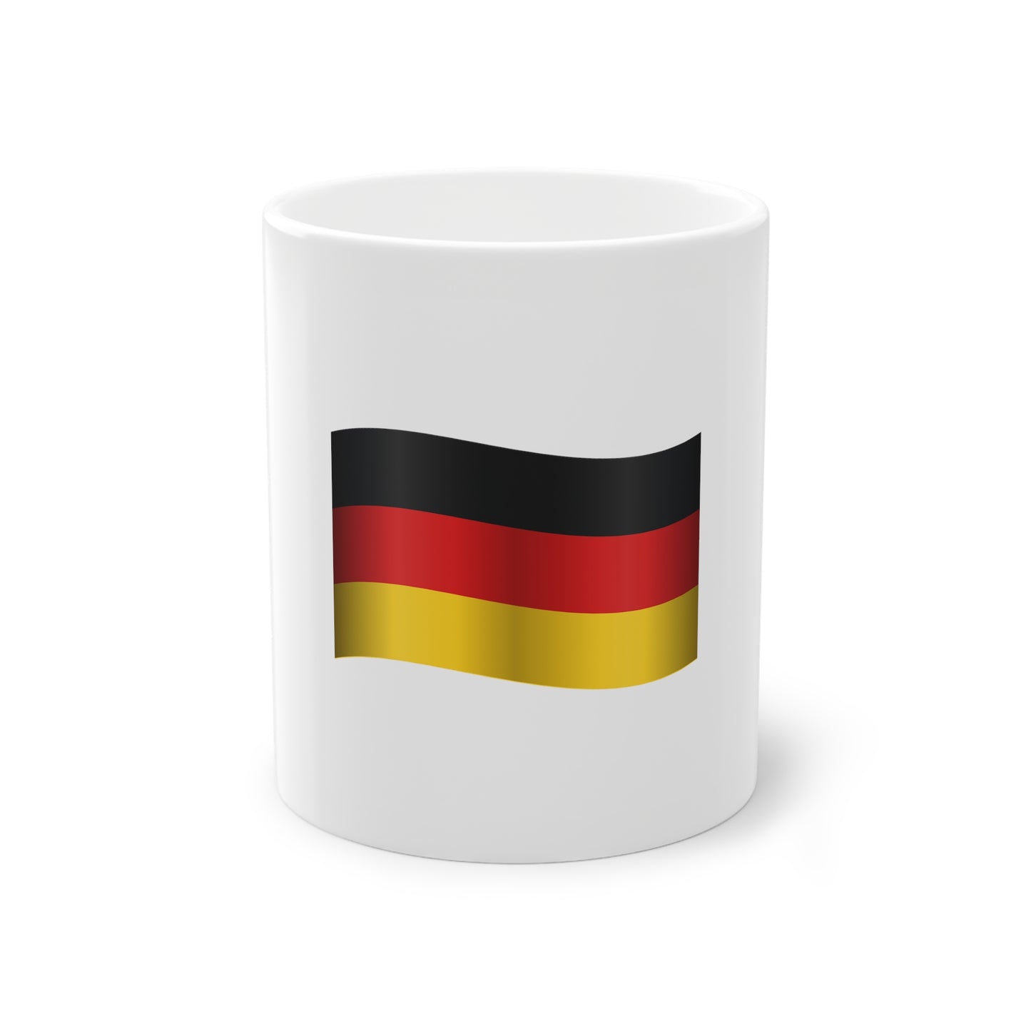 Welcome to Germany - Flagge Deutschlands auf Kaffeetassen bedruckt - Farbe: weiß, Standardtasse, groß 11 Unzen