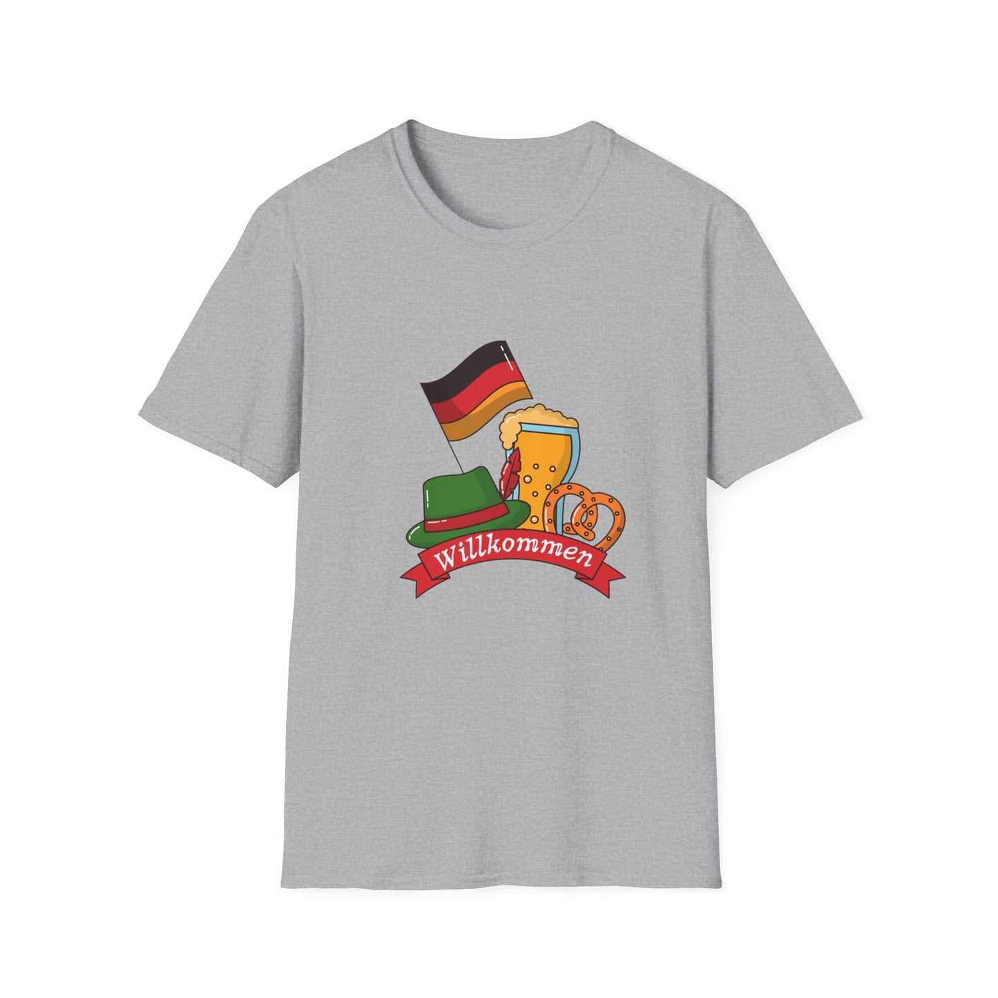 Willkommen in Deutschland Unisex fan T-Shirt, Welcome to Germany, I love Germany, Ich liebe Deutschland, EM UEFA 2024 Germany, Soccer DE