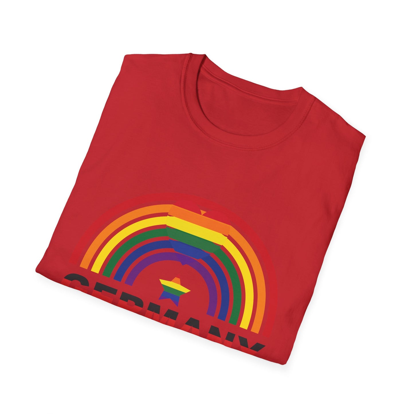 Regenbogen Deutschland - Deutsche Sterne auf einzigartige Unisex T-Shirt