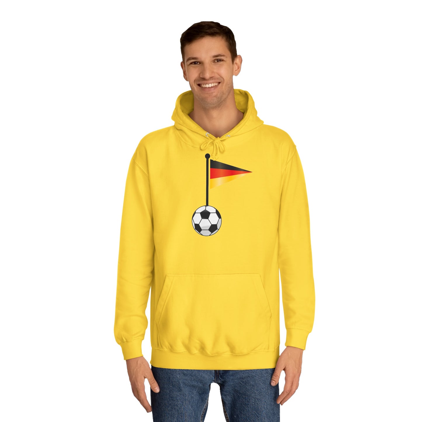 Einfach für Deutschland stehen -   Immer witer - Hochwertige Unisex-Kapuzenpullover - Beidseitig