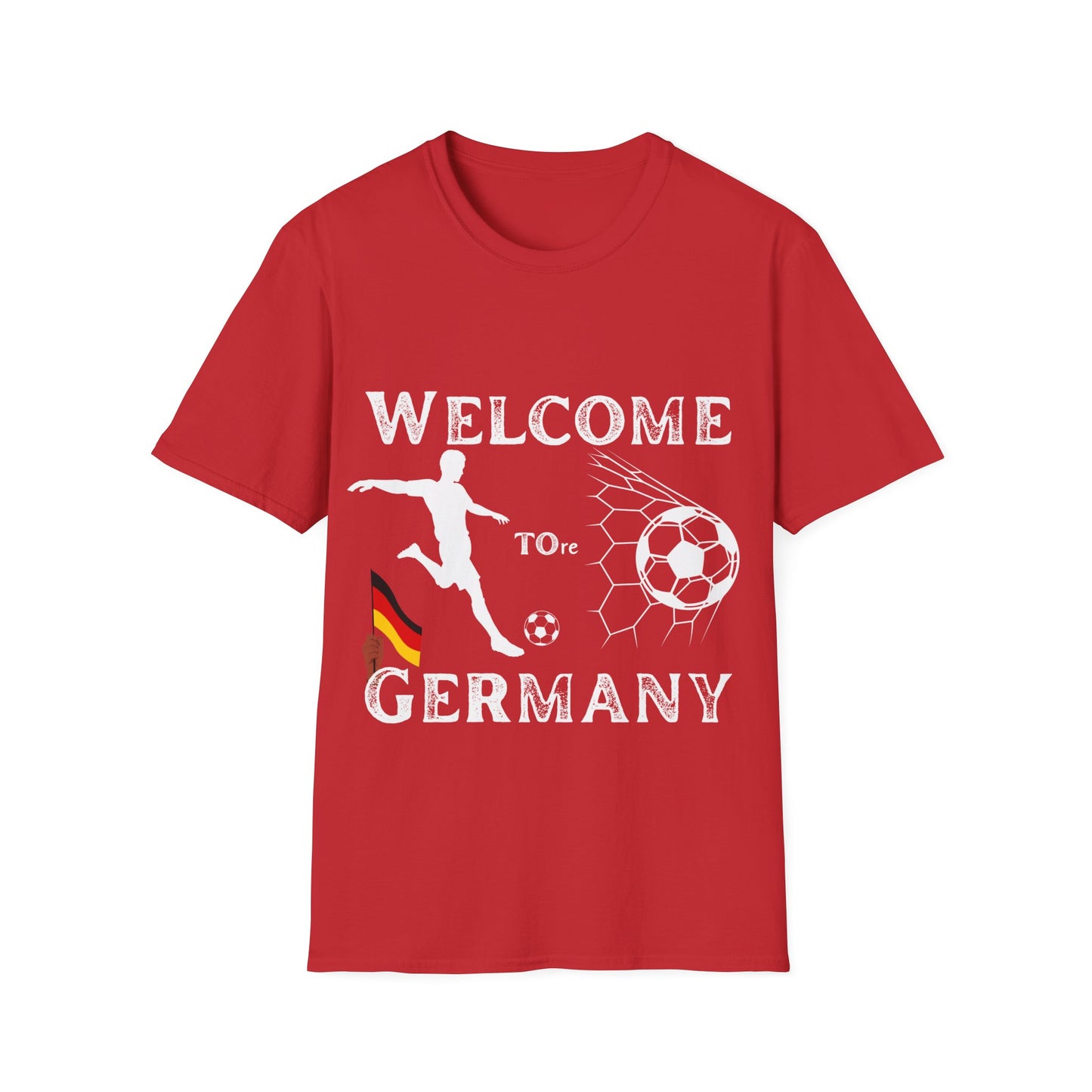 Willkommen in Deutschland, Welcome to Germany, Nationalmannschaft, Deutsche Fußballmotive, Unisex fan T-Shirt, EM UEFA 2024 Germany, Soccer