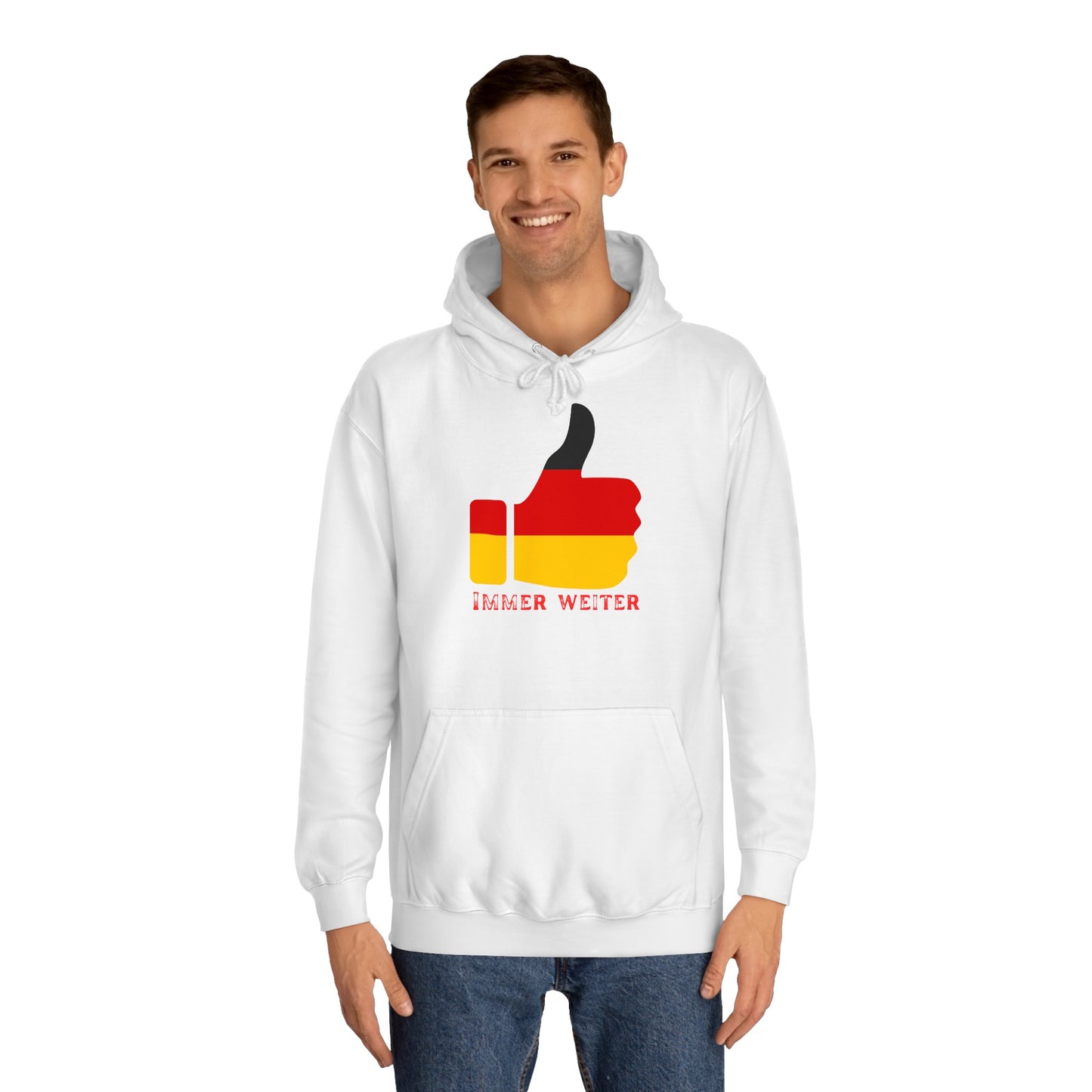 Immer Weiter für Team Deutschland auf Unisex Hoodies -  Beidseitig bedruckt