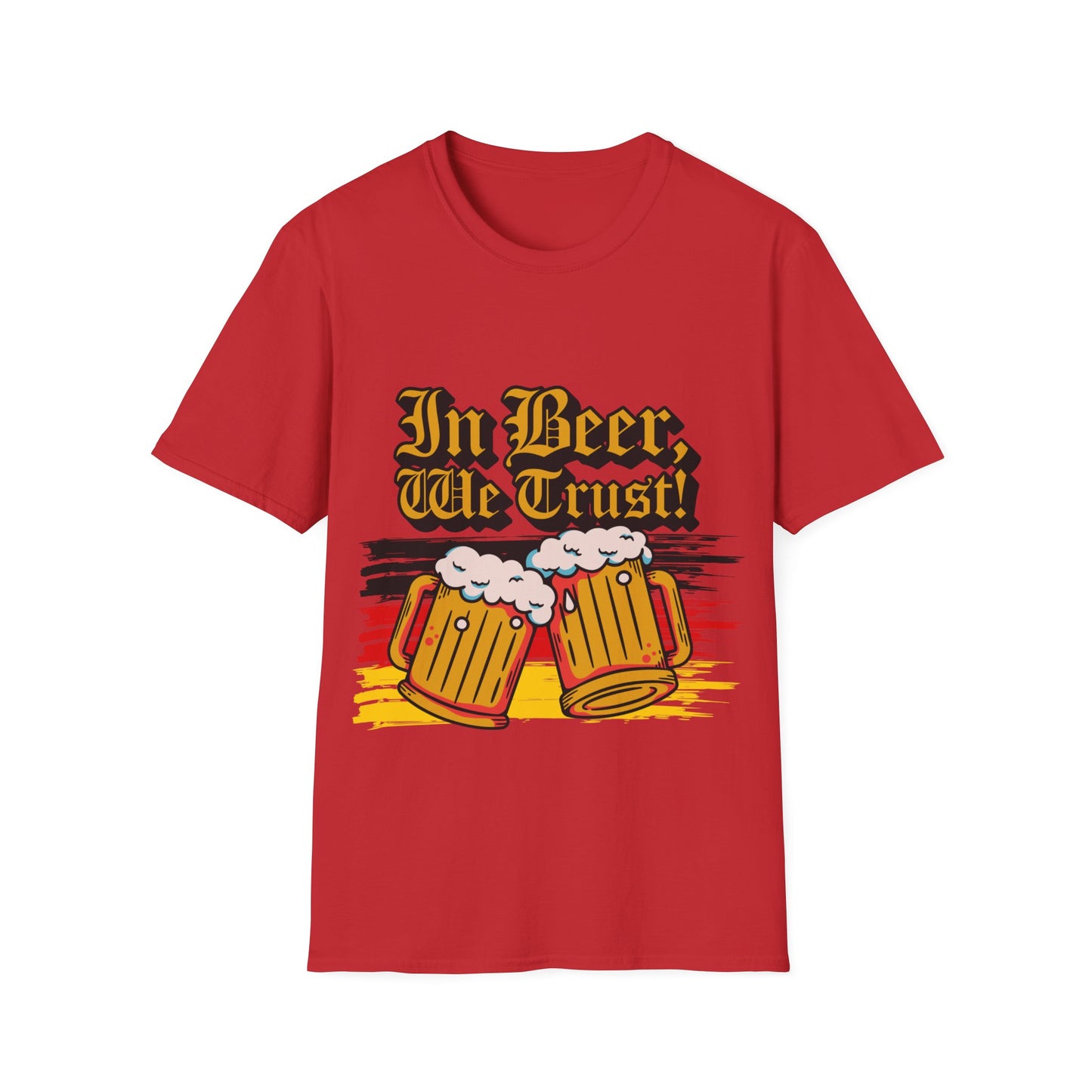 Prost und Cheers aus Deutschland - Auf trendigen Unisex T-Shirts, German Beer quality