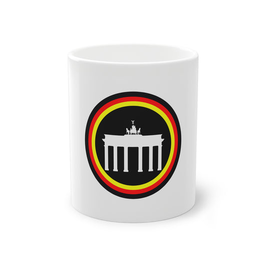 Brandenburger Tor schwarz, auf Kaffeetasse, Teetasse für jeden Tag, Farbe: weiß, Standardtasse, groß 11 Unzen, bedruckt