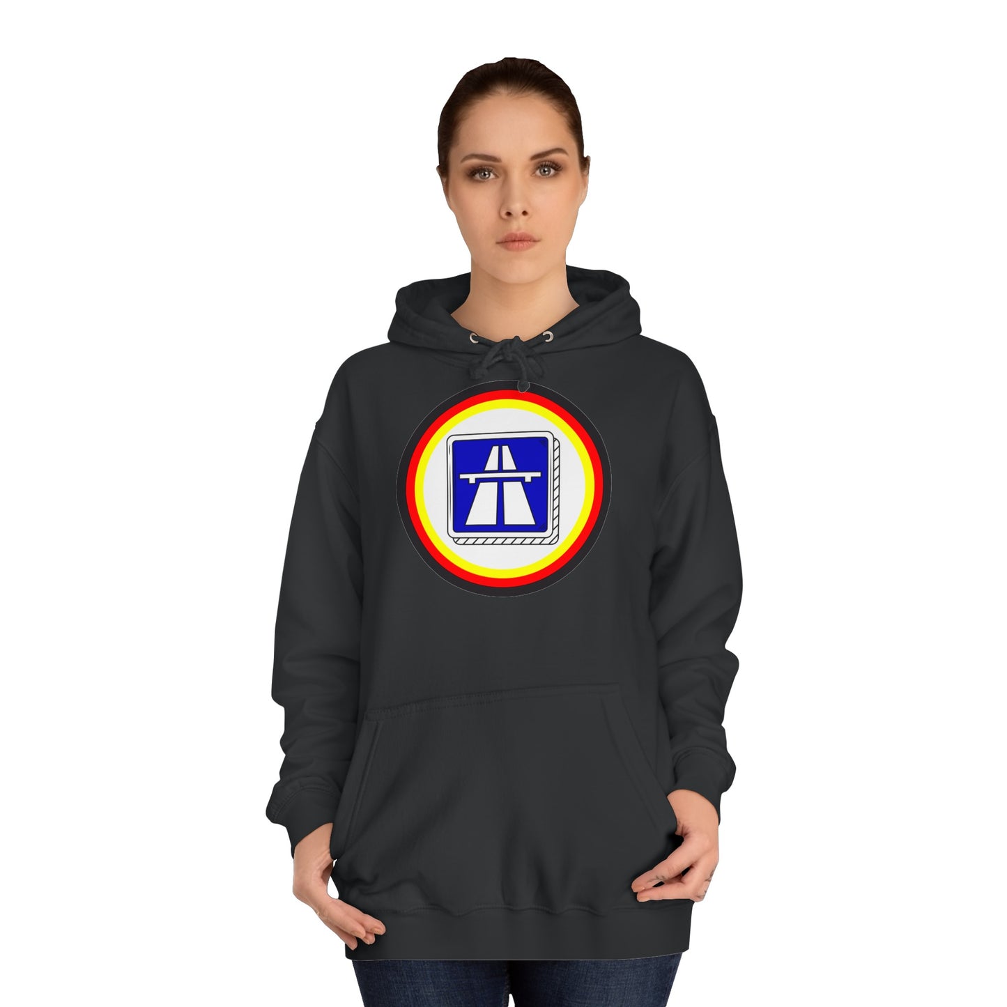 Hochwertige Unisex Hoodies für Autobahnfans - Beide Seiten gedruckt - German Highway - No speed limit