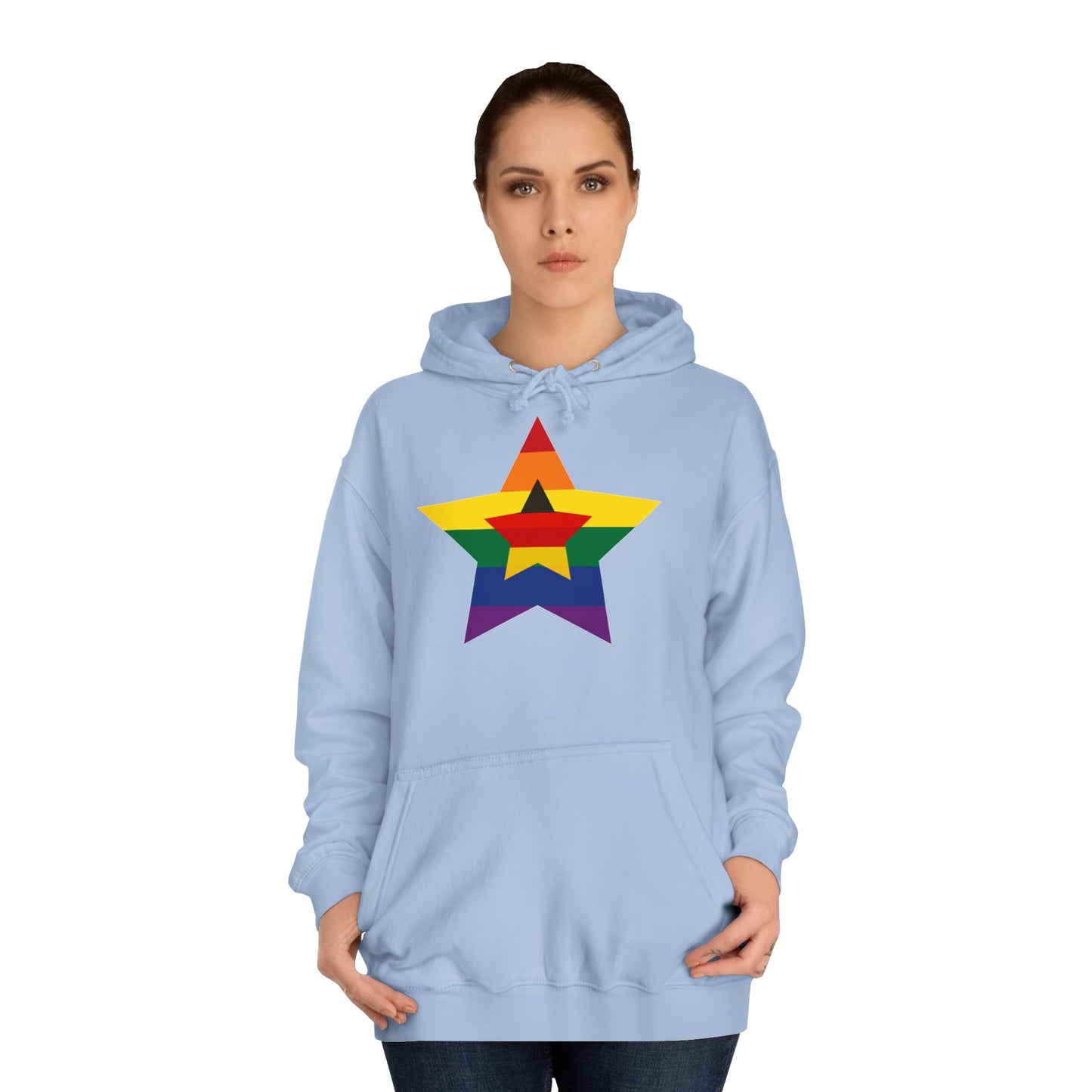 Hochwertige Hoodies - Regenbogen Deutschland - Beide Seiten gedruckt