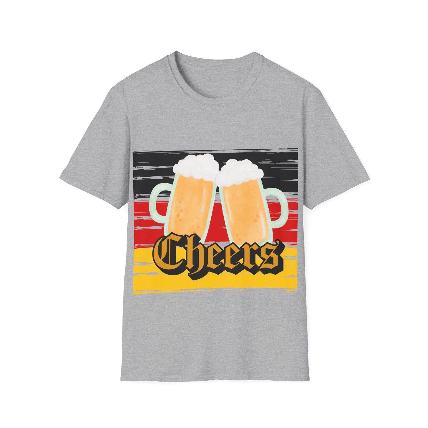 Prost und Cheers aus Deutschland, auf trendigen Unisex T-Shirts, German Beer, Made in Germany