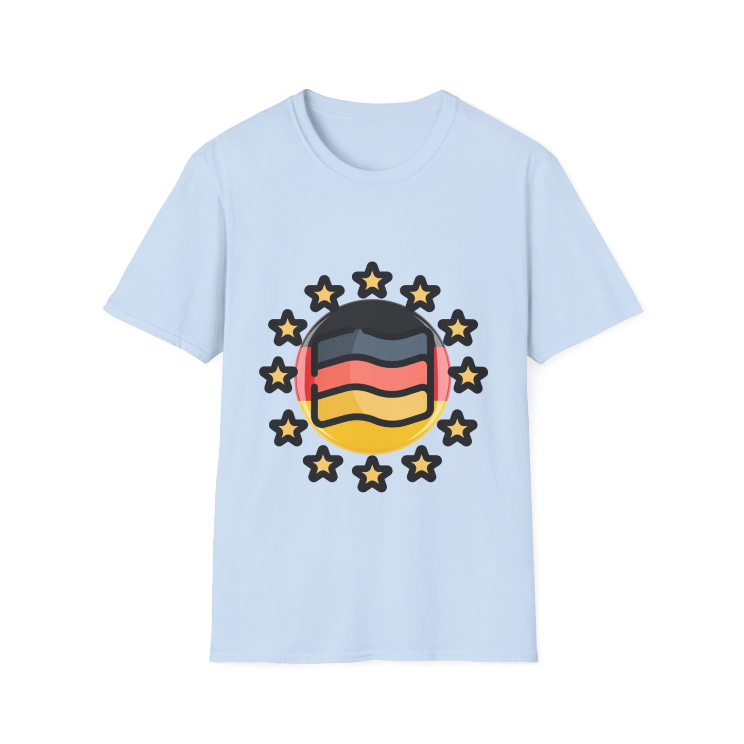 Sterne für Deutschland - Einzigartige Designs T-Shirts, Made in Germany Fashion, Best Quality T-Shirts, Exzellenz und Stylish, Sport, Füßball