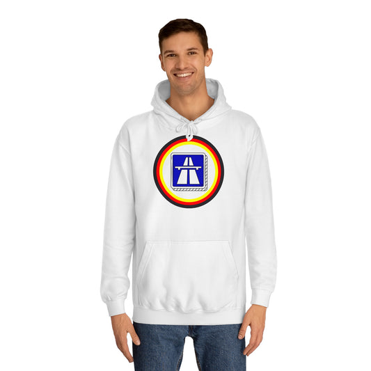 Hochwertige Unisex Hoodies für Autobahnfans - Beide Seiten gedruckt - German Highway - No speed limit