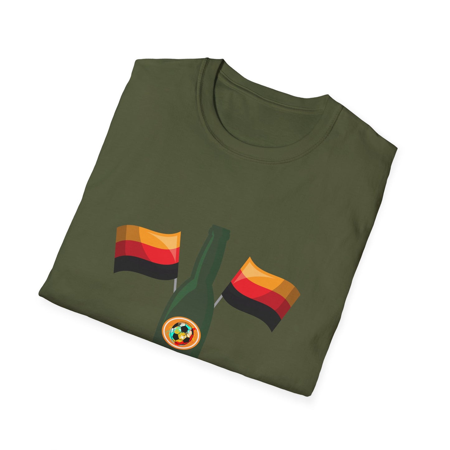 Gemeinsam für Deutschland,  Fußballfan Unisex T-Shirts auf Bier-Party