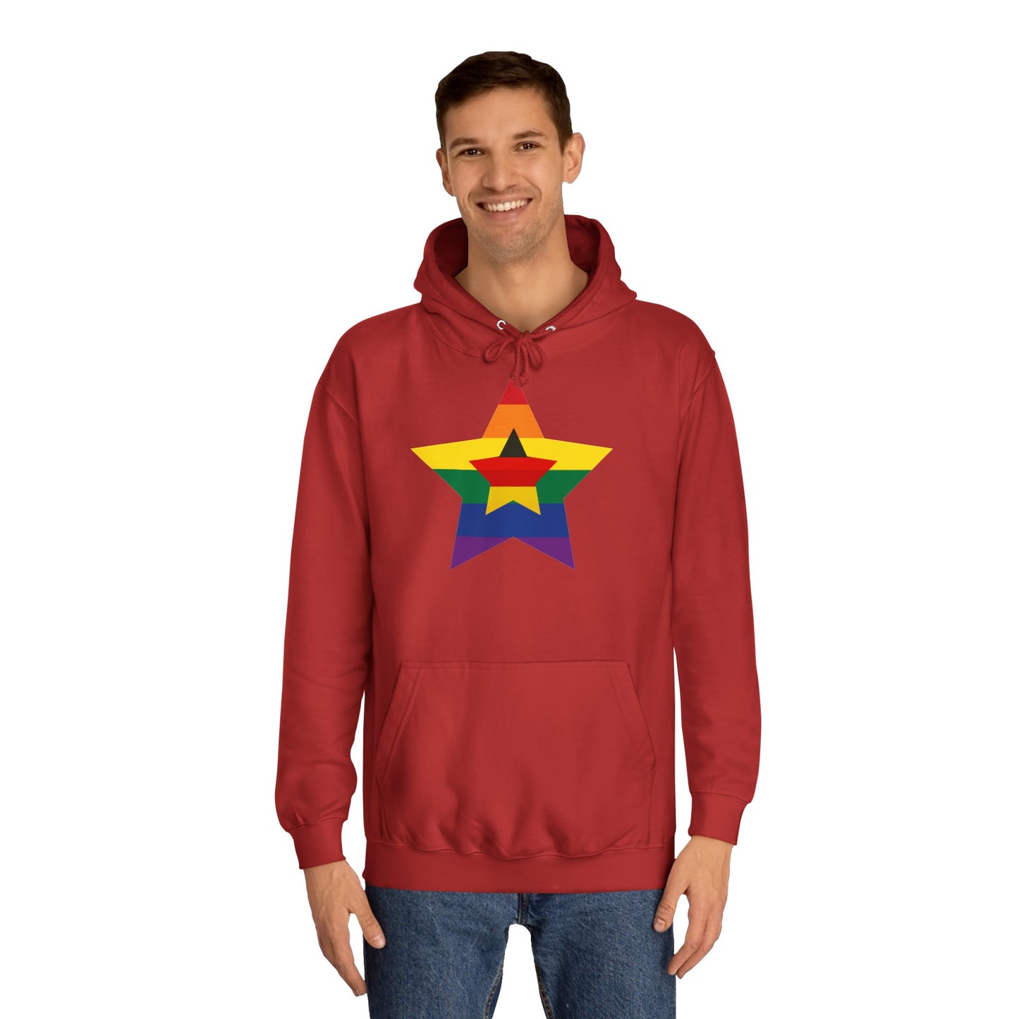 Hochwertige Hoodies - Regenbogen Deutschland - Beide Seiten gedruckt