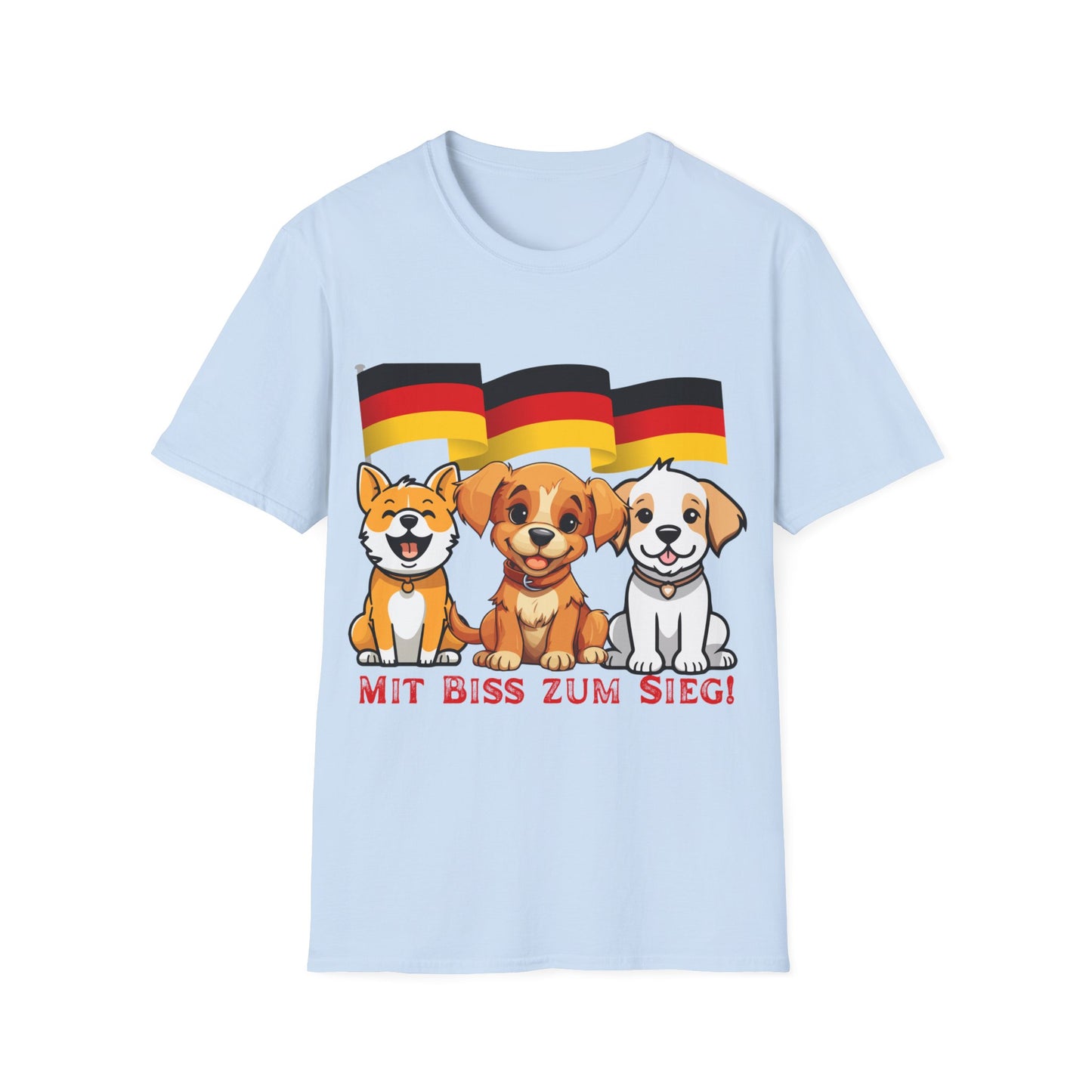 Deutsche Hunde für die Nationalmannschaft, Fußballfan Unisex T-Shirts