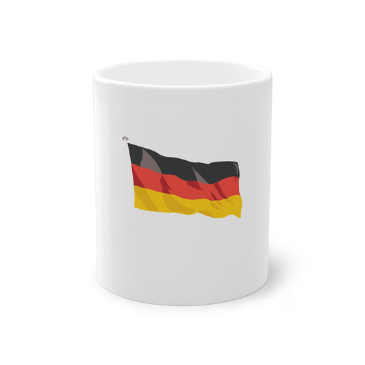 Die wahre stolz auf Deutschland - auf Kaffeetassen bedruckt - Farbe: weiß, Standardtasse, groß 11 Unzen