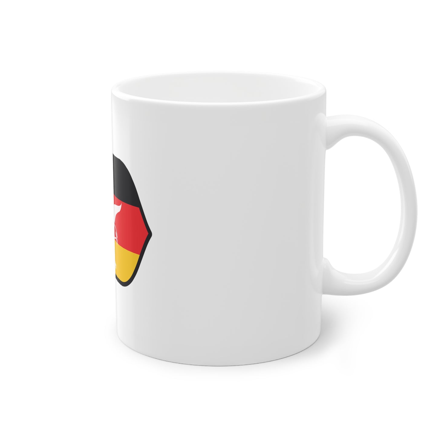 Deutscher Adler, ein Symbol für Frieden, Liebe und Einheit - auf Kaffeetassen bedruckt - Farbe: weiß, Standardtasse, groß 11 Unzen