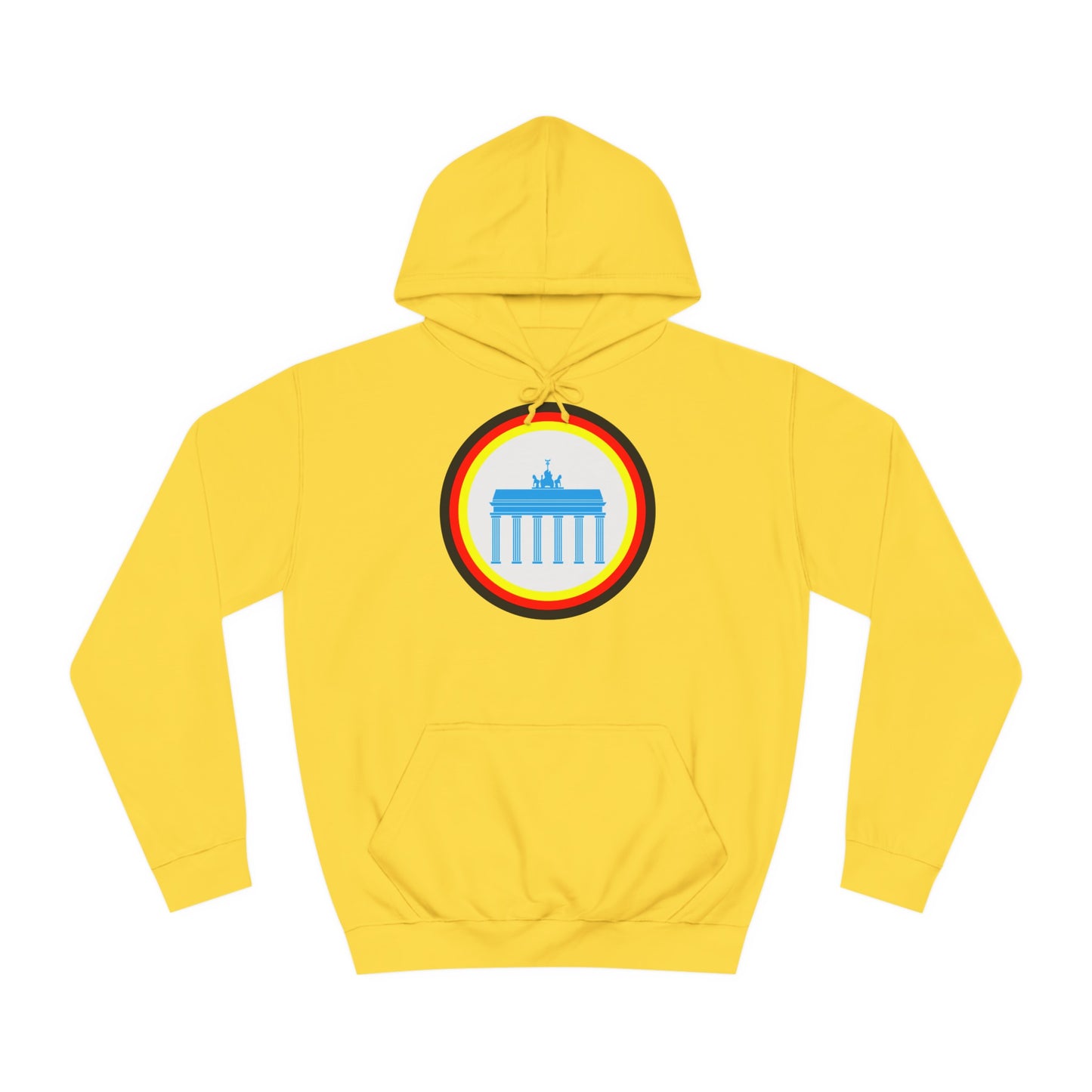 Brandenburger Tor auf Unisex-College-Hoodie, Kapuzenpullover,  beidseitig bedruckt