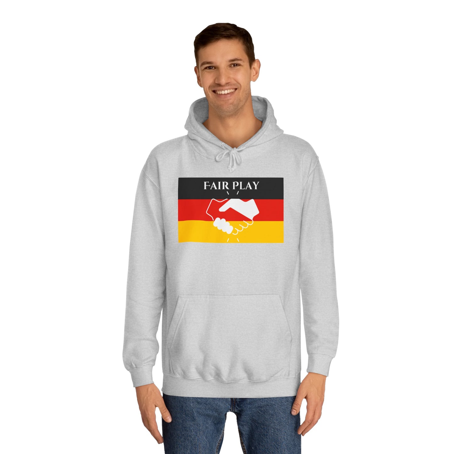 Hochwertige Hoodies - Fairplay für Deutschland - Beide Seiten gedruckt