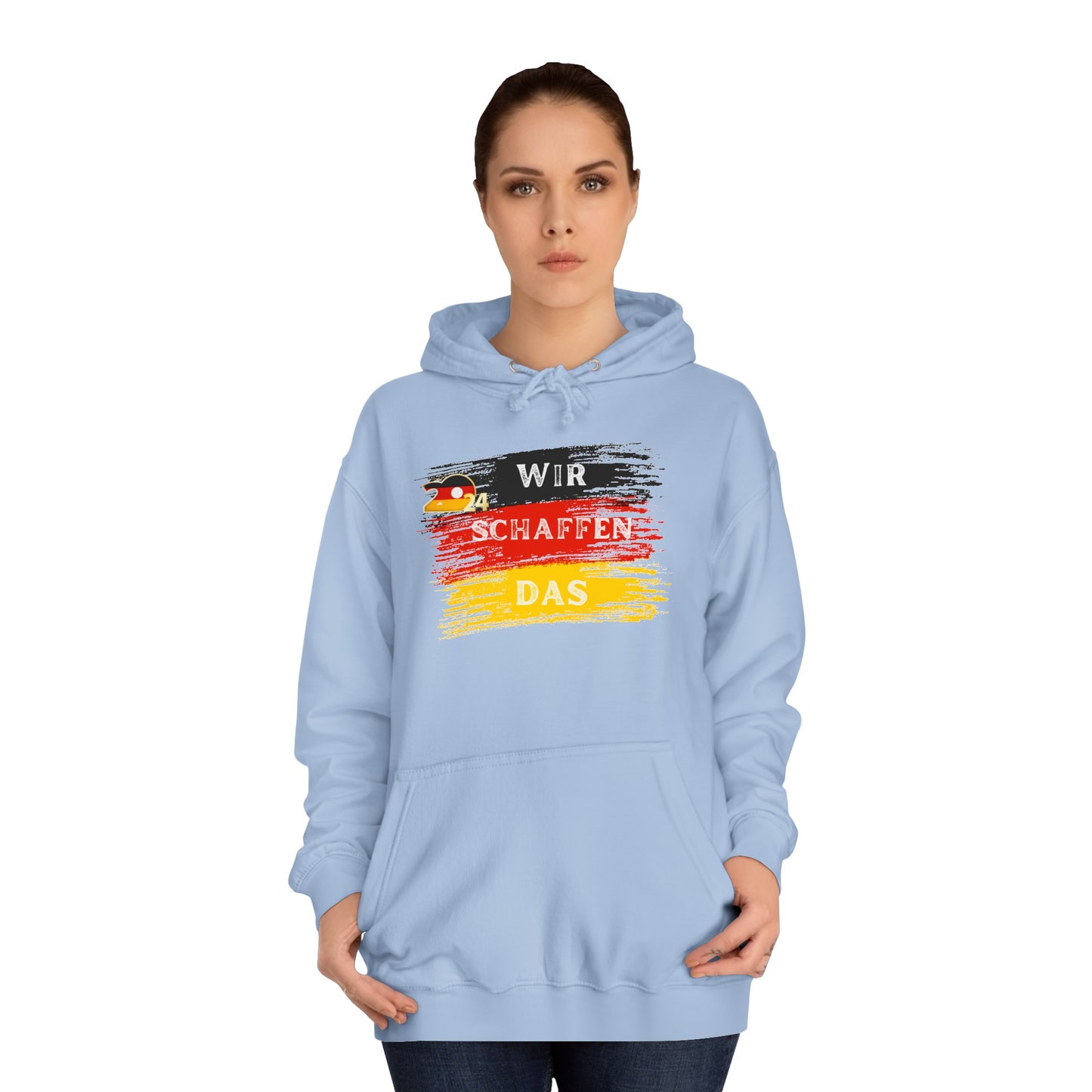 Wir schaffen das! nur für Deutschland EM 2024 - Beidseitig auf Top Qualität Unisex Hoodies bedruckt