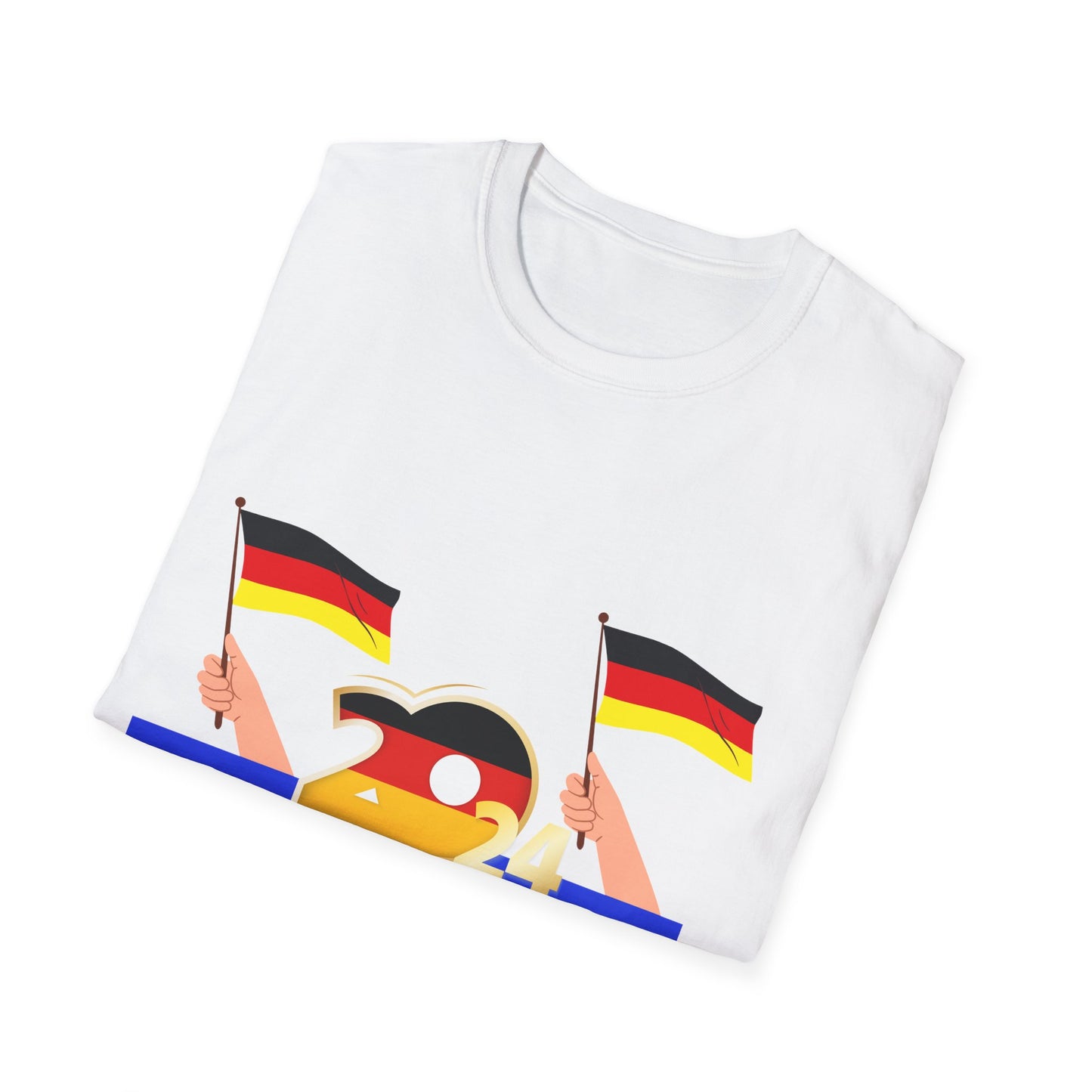 UEFA EM 2024 im Deutschland, Fußballfan Unisex T-Shirts, Fanmotivtrikot, Germany