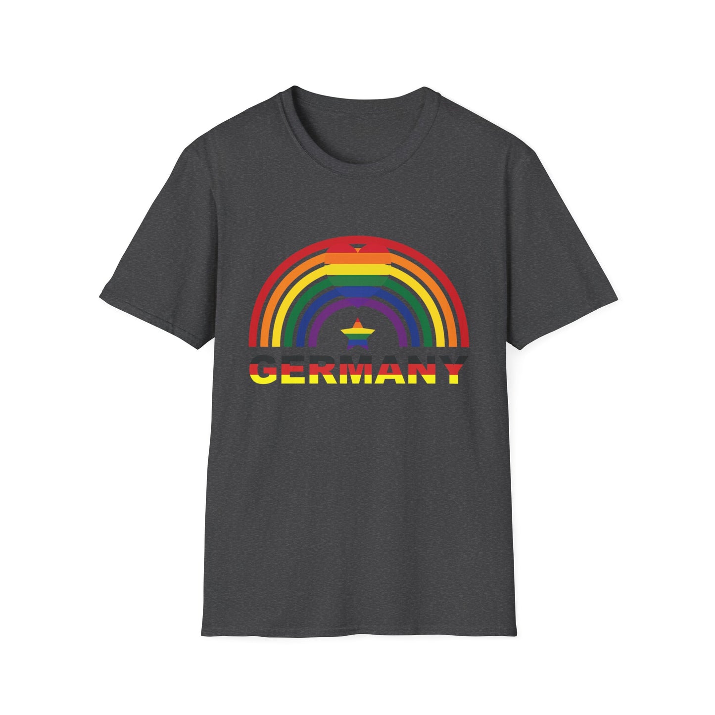 Regenbogen Deutschland - Deutsche Sterne auf einzigartige Unisex T-Shirt