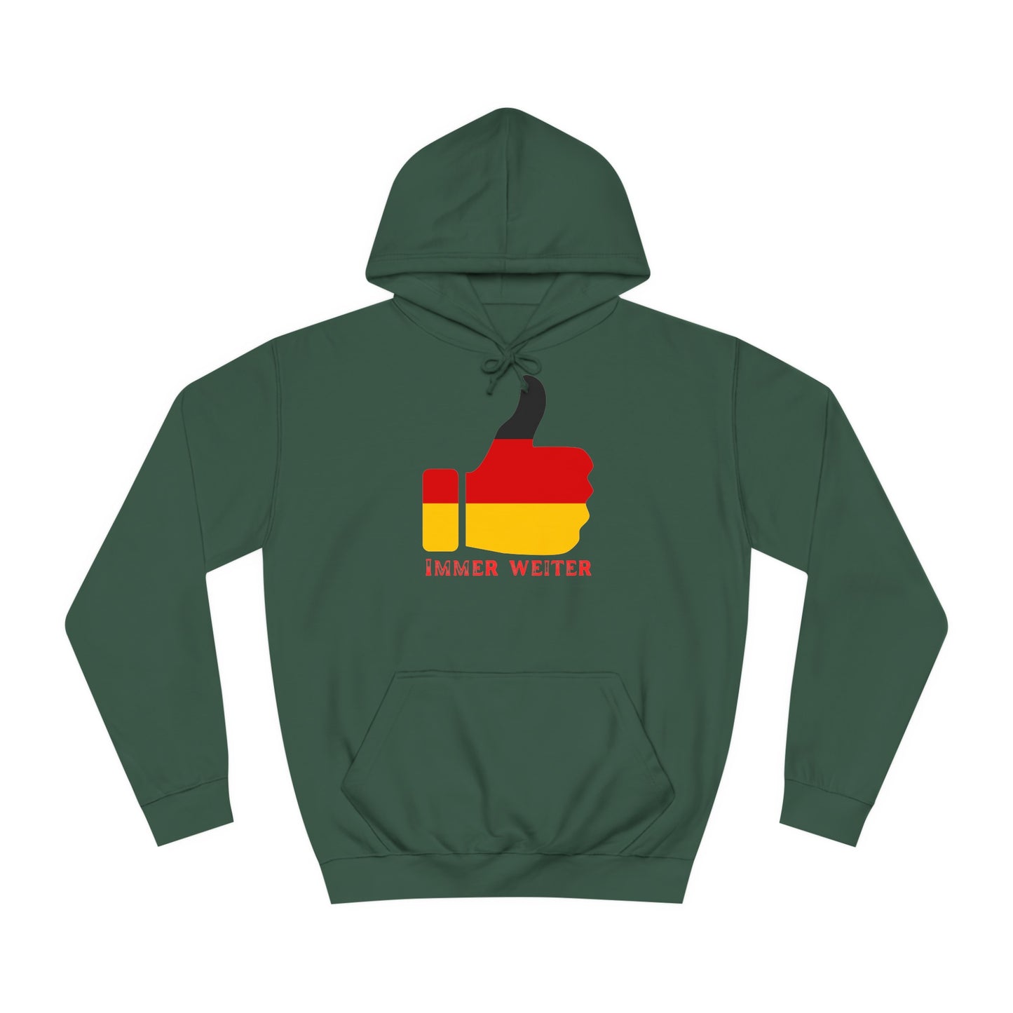 Immer Weiter für Team Deutschland auf Unisex Hoodies -  Beidseitig bedruckt