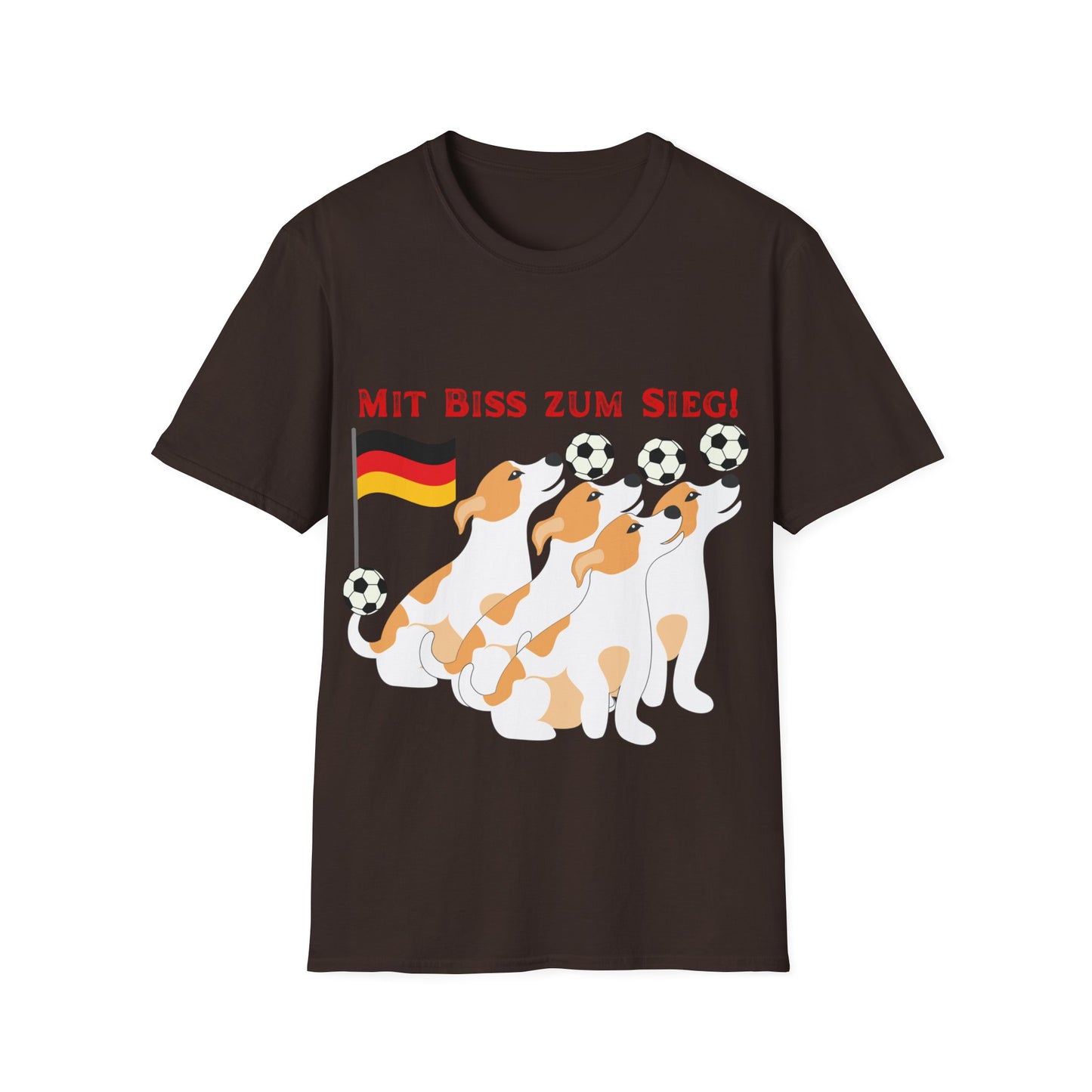 Deutsche Hunde für die Nationalmannschaft mit vielen Toren, Unisex T-Shirt