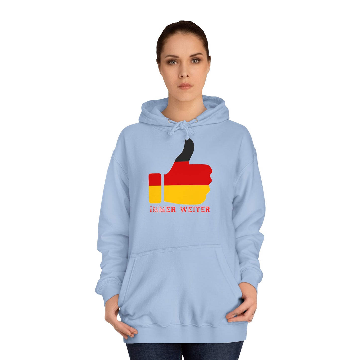 Immer Weiter für Team Deutschland auf Unisex Hoodies -  Beidseitig bedruckt