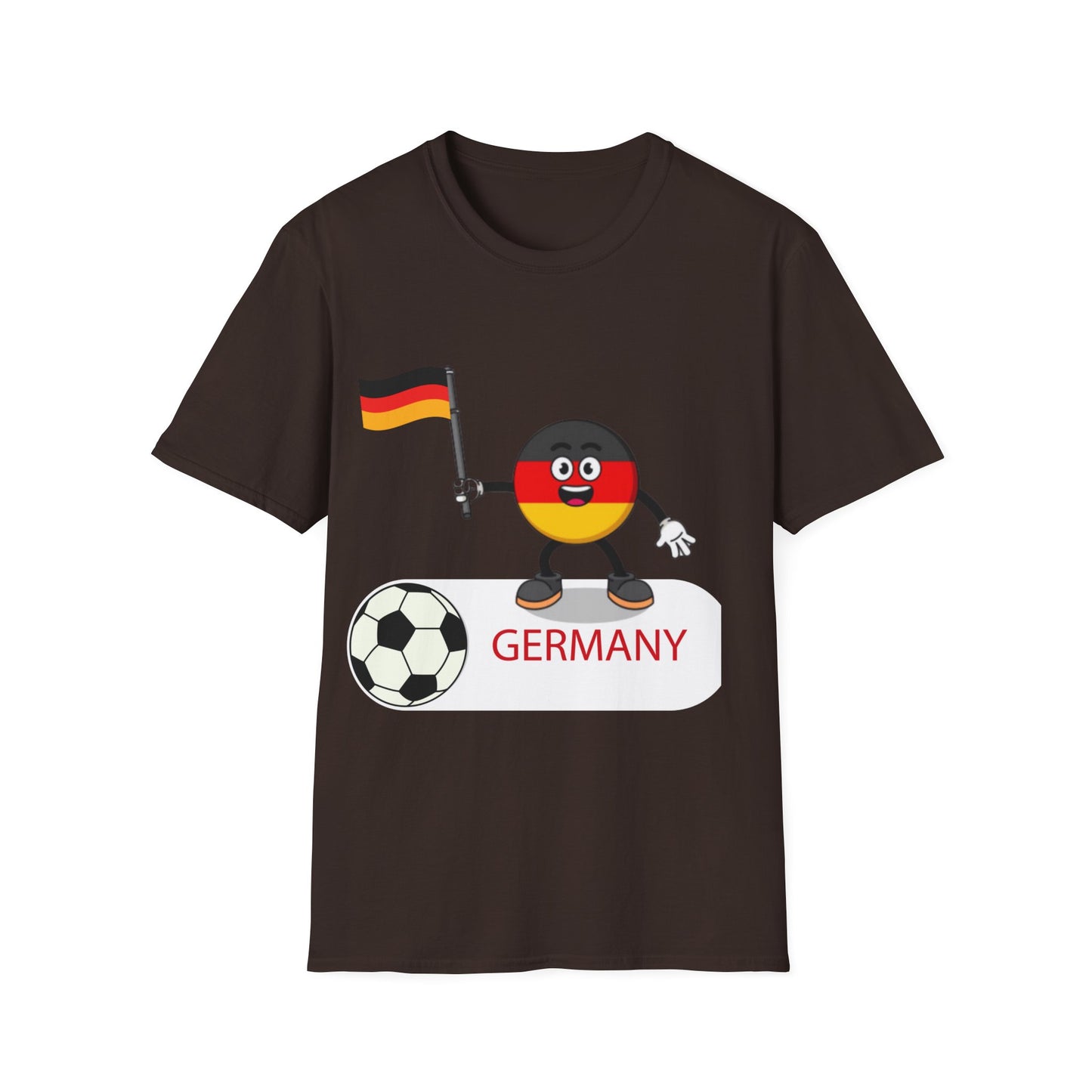 Allez deutsche Nationalmannschaft - Fußballfan Unisex T-Shirts, Deutsche Flagge, Fanmotivtrikot