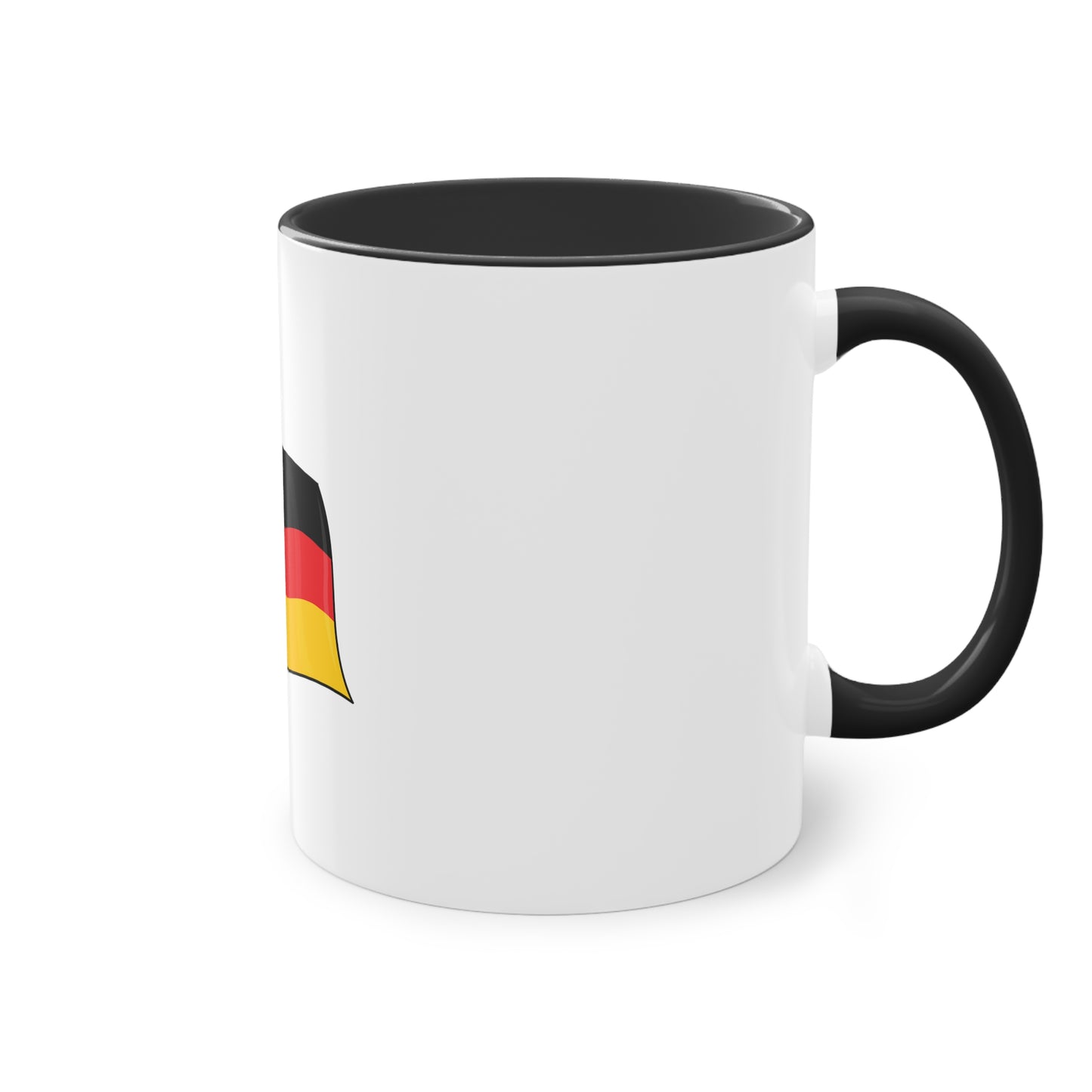 Einfach Stolz, auf Deutschland auf Kaffeetassen bedruckt - Farbe: weiß, Standardtasse, groß 11 Unzen