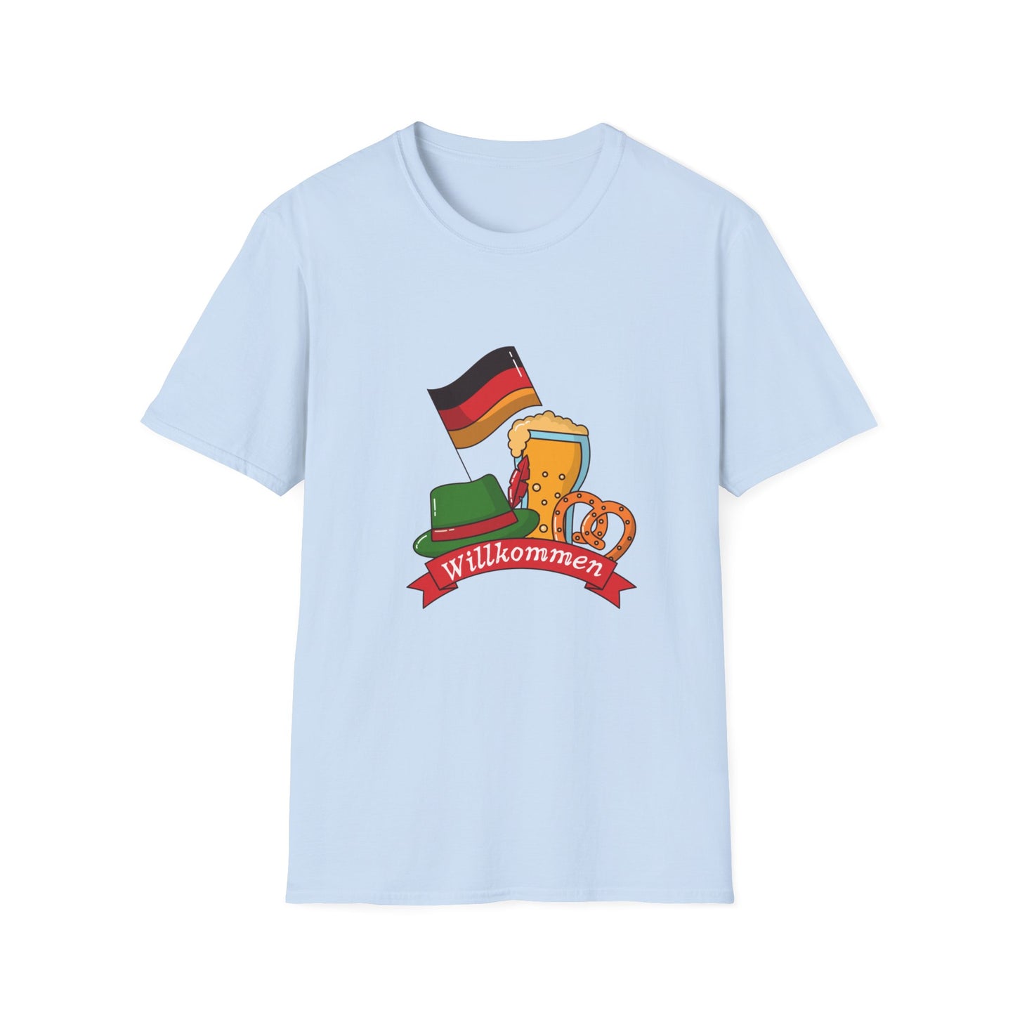 Willkommen in Deutschland Unisex fan T-Shirt, Welcome to Germany, I love Germany, Ich liebe Deutschland, EM UEFA 2024 Germany, Soccer DE