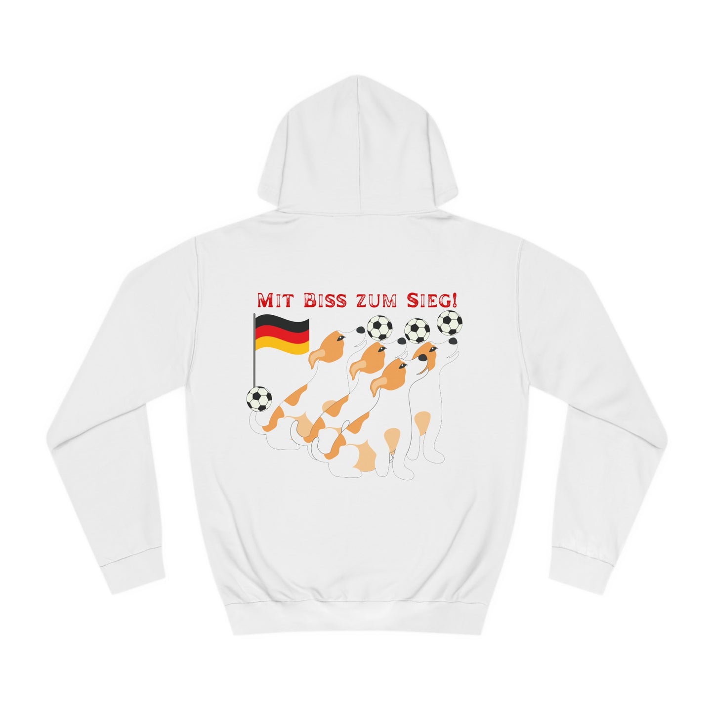 Mit bis zum Sieg -   Ein Land der Siege - Hochwertige Unisex-Kapuzenpullover -  Beidseitig gedruckt